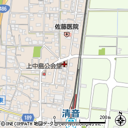 岡山県総社市清音上中島168-6周辺の地図