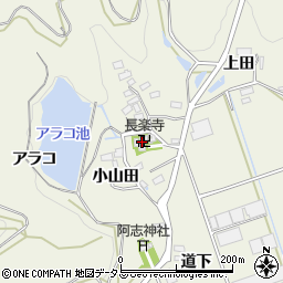 愛知県田原市芦町小山田周辺の地図