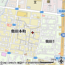 岡山県岡山市北区奥田本町7周辺の地図