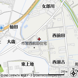 愛知県田原市江比間町西前田51周辺の地図