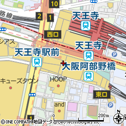 丸福珈琲店 近鉄あべのハルカス店周辺の地図