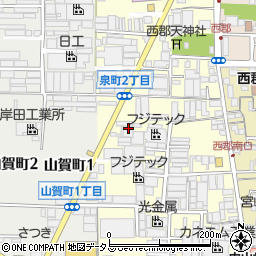 大阪府八尾市泉町1丁目32周辺の地図