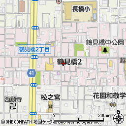 フルーツパーク鶴見橋２丁目駐車場周辺の地図