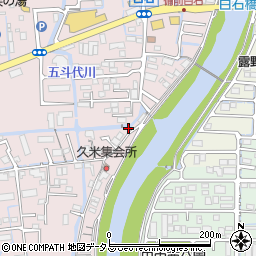 岡山県岡山市北区久米129周辺の地図