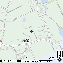 愛知県田原市大久保町極楽周辺の地図