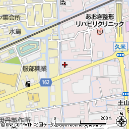岡山県岡山市北区久米173周辺の地図