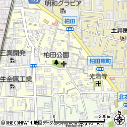 東大阪市立　長瀬西公民分館周辺の地図