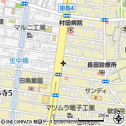 西田米穀店周辺の地図