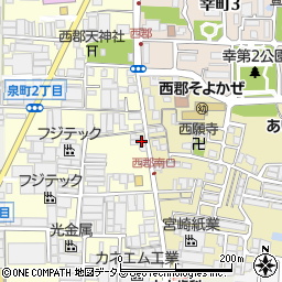 大阪府八尾市泉町1丁目5周辺の地図