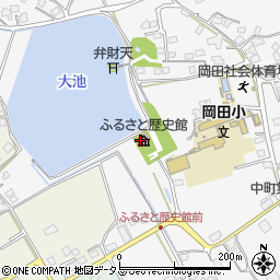 倉敷市役所社会教育施設　真備ふるさと歴史館周辺の地図