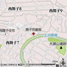舞子児童館周辺の地図