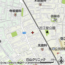 大阪府東大阪市源氏ケ丘7周辺の地図