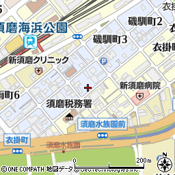 タイムズ新須磨病院患者様駐車場周辺の地図