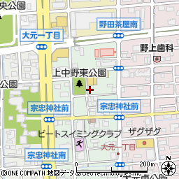 あなぶきパーク大元一丁目駐車場周辺の地図