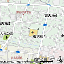 ピュアクリーニング岡山　東古松店周辺の地図