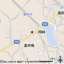 愛知県田原市西神戸町川向周辺の地図