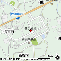愛知県田原市六連町新浜周辺の地図