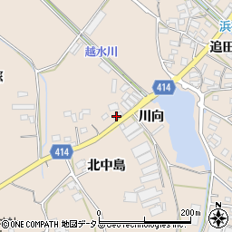愛知県田原市西神戸町（川向）周辺の地図