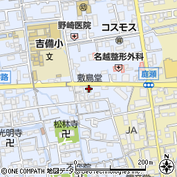 敷島堂　庭瀬店周辺の地図