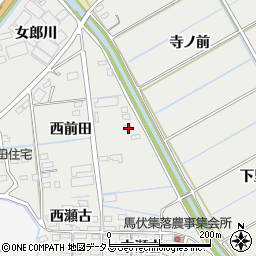 愛知県田原市江比間町西前田16周辺の地図