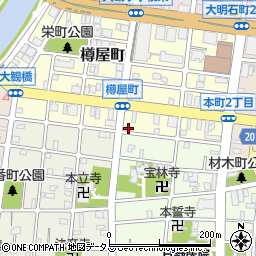 兵庫県明石市樽屋町5-16周辺の地図