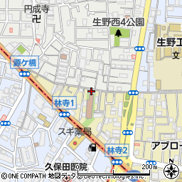 ＡＬＩＶＩＯ寺田町周辺の地図