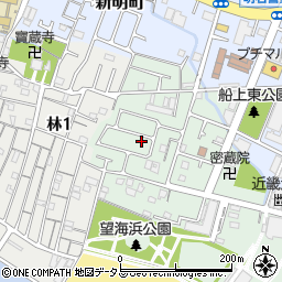 兵庫県明石市船上町周辺の地図