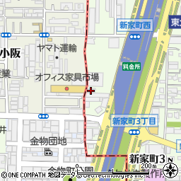 エホバの証人の王国会館周辺の地図