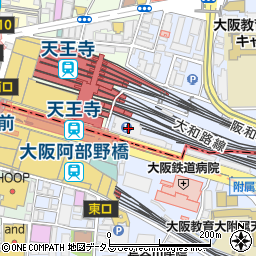 駅レンタカー天王寺営業所周辺の地図
