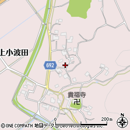 三重県名張市上小波田354周辺の地図