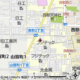 大阪府八尾市泉町1丁目20周辺の地図