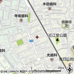 大阪府東大阪市源氏ケ丘6-10周辺の地図