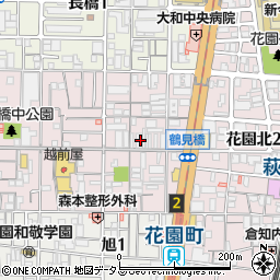 ドラッグアカカベ　鶴見橋店周辺の地図