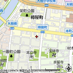 兵庫県明石市樽屋町13-7周辺の地図