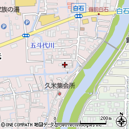 岡山県岡山市北区久米349周辺の地図