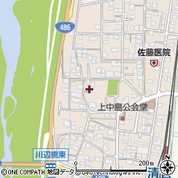 岡山県総社市清音上中島127周辺の地図