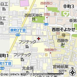 大阪府八尾市泉町1丁目12周辺の地図