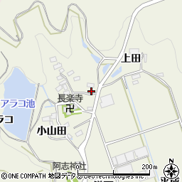 愛知県田原市芦町上田周辺の地図