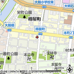 兵庫県明石市樽屋町13-20周辺の地図