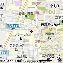 大阪府八尾市泉町1丁目12-2周辺の地図