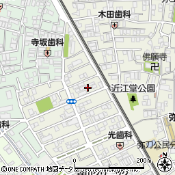 大阪府東大阪市源氏ケ丘6周辺の地図