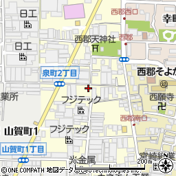 大阪府八尾市泉町1丁目15周辺の地図