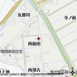 愛知県田原市江比間町西前田22-3周辺の地図