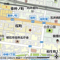 パーフェクトリバティー教団明石教会周辺の地図