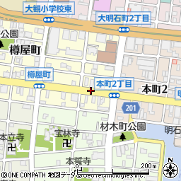 樽屋町周辺の地図