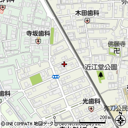 大阪府東大阪市源氏ケ丘6-23周辺の地図