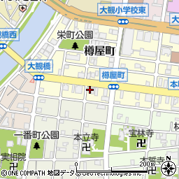 兵庫県明石市樽屋町13-15周辺の地図