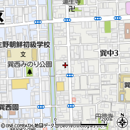 東洋カーマックス巽中駐車場周辺の地図