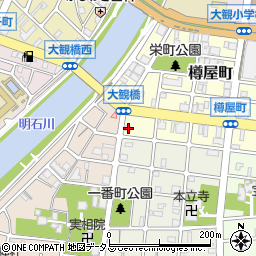 兵庫県明石市樽屋町15-12周辺の地図