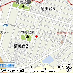 奈良県生駒郡平群町菊美台周辺の地図
